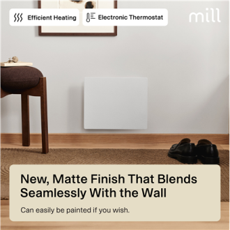 Mill Color Panel Heater | COLOR250 | Panel Heater | 250 W | Suitable for rooms up to 2-5 m | Matte White | IPX4 Mill Color Panel Heater | COLOR250 | Panel Heater | 250 W | Suitable for rooms up to 2-5 m | Matte White | IPX4