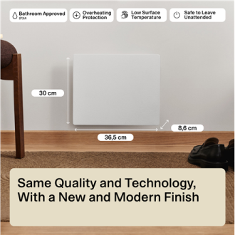 Mill Color Panel Heater | COLOR250 | Panel Heater | 250 W | Suitable for rooms up to 2-5 m | Matte White | IPX4 Mill Color Panel Heater | COLOR250 | Panel Heater | 250 W | Suitable for rooms up to 2-5 m | Matte White | IPX4