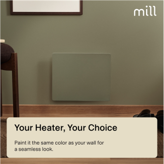 Mill Color Panel Heater | COLOR250 | Panel Heater | 250 W | Suitable for rooms up to 2-5 m | Matte White | IPX4 Mill Color Panel Heater | COLOR250 | Panel Heater | 250 W | Suitable for rooms up to 2-5 m | Matte White | IPX4