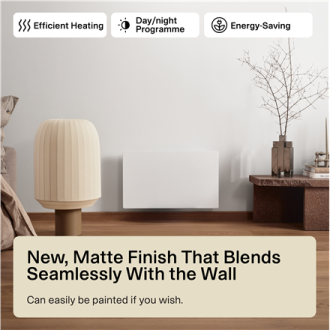 Mill Color Panel Heater | COLOR700DN | Panel Heater | 700 W | Suitable for rooms up to 9-12 m | Matt White | IPX4 Mill Color Panel Heater | COLOR700DN | Panel Heater | 700 W | Suitable for rooms up to 9-12 m | Matt White | IPX4