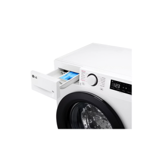 LG | Washing machine | F2WR509SBW | Energy efficiency class A | Front loading | Washing capacity 9 kg | 1200 RPM | Depth 48 cm |