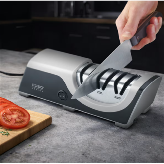 Caso 01710 Electric knife sharpener, 18W, Silver/Black Caso 01710 Electric knife sharpener, 18W, Silver/Black