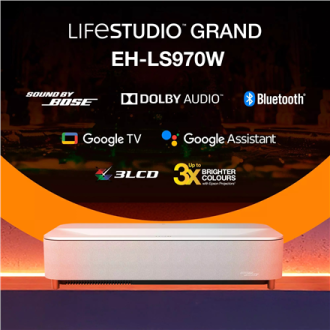 Epson EH-LS970W | 4000 ANSI lumens | 4K UHD (3840 x 2160) | White | Wi-Fi Epson EH-LS970W | 4000 ANSI lumens | 4K UHD (3840 x 2160) | White | Wi-Fi