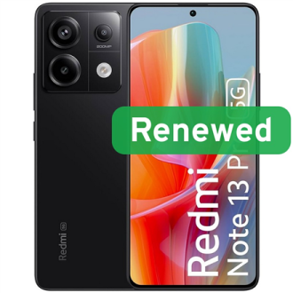 Xiaomi Renewed | Grade A | Redmi Note 13 Pro 5G | 256 GB | Midnight Black | 5G | O Xiaomi Renewed | Grade A | Redmi Note 13 Pro 5G | 256 GB | Midnight Black | 5G | O