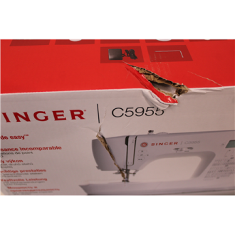 SALE OUT. | Singer Sewing Machine | C5955 | Number of stitches 417 | Number of buttonholes 8 | White | DAMAGED PACKAGING AND EXT SALE OUT. | Singer Sewing Machine | C5955 | Number of stitches 417 | Number of buttonholes 8 | White | DAMAGED PACKAGING AND EXT