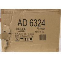 SALE OUT. ADLER AD 6324 Dual Air Fryer Oven, 11 L | Adler DAMAGED PACKAGING | 24 month(s) SALE OUT. ADLER AD 6324 Dual Air Fryer Oven, 11 L | Adler DAMAGED PACKAGING | 24 month(s)