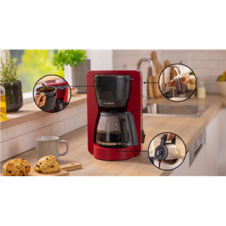 Bosch Coffee Maker | TKA2M114 MyMoment | Drip | 1200 W | Red Bosch Coffee Maker | TKA2M114 MyMoment | Drip | 1200 W | Red