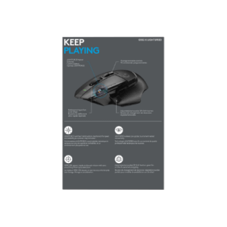 Logitech Gaming Mouse | G502 X LIGHTSPEED | Wireless | USB, 2.4 GHz | Black Logitech Gaming Mouse | G502 X LIGHTSPEED | Wireless | USB, 2.4 GHz | Black