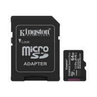 Kingston Canvas Select Plus | 64 GB | microSD | Flash memory class Class 10, UHS-I, U1/U3, video class 10/30, A1 Kingston Canvas Select Plus | 64 GB | microSD | Flash memory class Class 10, UHS-I, U1/U3, video class 10/30, A1