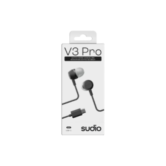 Sudio Earbuds | V3 Pro | In-ear | Microphone | Jet Black | Noise canceling Sudio Earbuds | V3 Pro | In-ear | Microphone | Jet Black | Noise canceling