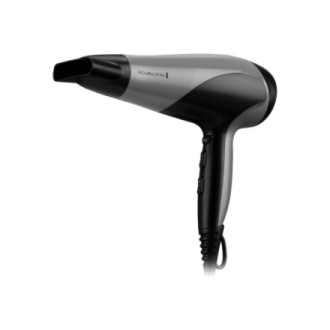 Remington Hair Dryer | D3190S | 2200 W | Number of temperature settings 3 | Ionic function | Diffuser nozzle | Grey/Black Remington Hair Dryer | D3190S | 2200 W | Number of temperature settings 3 | Ionic function | Diffuser nozzle | Grey/Black