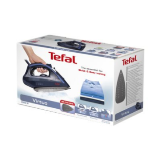 TEFAL | FV1713E0 Virtuo | Steam Iron | 2000 W | Water tank capacity 200 ml | Continuous steam 24 g/min | Dark Blue TEFAL | FV1713E0 Virtuo | Steam Iron | 2000 W | Water tank capacity 200 ml | Continuous steam 24 g/min | Dark Blue