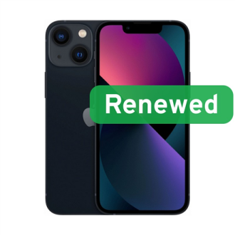 Apple Renewed | Grade C | iPhone 13 mini | 128 GB | Midnight | 5G | O