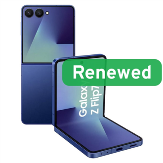 Samsung Renewed | Grade A | Galaxy Z Flip 7 | 256 GB | Blue Shadow | 5G | O Samsung Renewed | Grade A | Galaxy Z Flip 7 | 256 GB | Blue Shadow | 5G | O