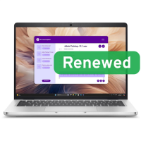 DELL Renewed | Grade A | Pro 14 Plus Silver | 14 Touch | Intel Core Ultra 236V | 16GB | Intel Arc | 512 GB | UK Backlit | N | Wi 