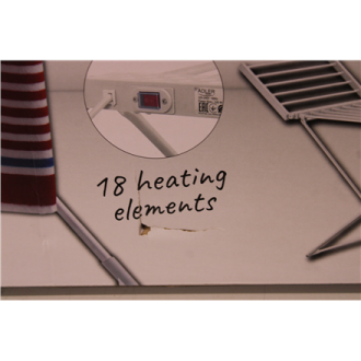 SALE OUT. | Adler Foldable electric clothes drying rack | AD 7821 | 220 W | Silver/White | DAMAGED PACKAGING