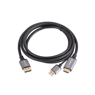 Lanberg HDMI (M) to Displayport (M) cable 4K, Black | CA-HDDP-20CU-0018-BK | 1.8 m Lanberg HDMI (M) to Displayport (M) cable 4K, Black | CA-HDDP-20CU-0018-BK | 1.8 m