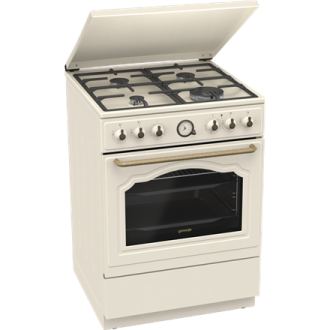 Gorenje Cooker | GKS6C71CLI | Hob type Gas | Oven type Electric | Gold | Width 60 cm | Depth 60 cm | Energy efficiency class A | Gorenje Cooker | GKS6C71CLI | Hob type Gas | Oven type Electric | Gold | Width 60 cm | Depth 60 cm | Energy efficiency class A |