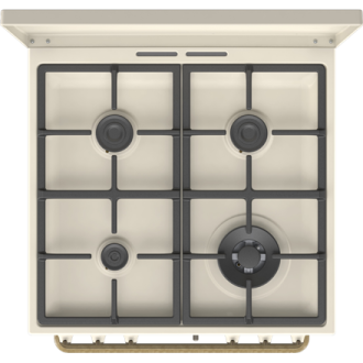 Gorenje Cooker | GKS6C71CLI | Hob type Gas | Oven type Electric | Gold | Width 60 cm | Depth 60 cm | Energy efficiency class A | Gorenje Cooker | GKS6C71CLI | Hob type Gas | Oven type Electric | Gold | Width 60 cm | Depth 60 cm | Energy efficiency class A |