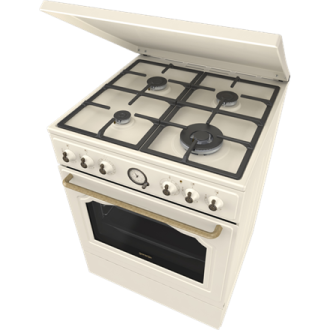 Gorenje Cooker | GKS6C71CLI | Hob type Gas | Oven type Electric | Gold | Width 60 cm | Depth 60 cm | Energy efficiency class A | Gorenje Cooker | GKS6C71CLI | Hob type Gas | Oven type Electric | Gold | Width 60 cm | Depth 60 cm | Energy efficiency class A |