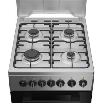 INDESIT Cooker | I5G5PMX | Hob type Gas | Oven type Electric | Stainless Steel | Width 50 cm | Depth 60 cm | Grilling | Energy e