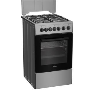 INDESIT Cooker | I5G5PMX | Hob type Gas | Oven type Electric | Stainless Steel | Width 50 cm | Depth 60 cm | Grilling | Energy e