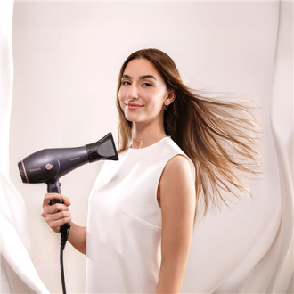 Cecotec Hair dryer | IoniCare Harmony | 2600 W | Number of temperature settings 3 | Ionic function | Grey | Diffuser nozzle