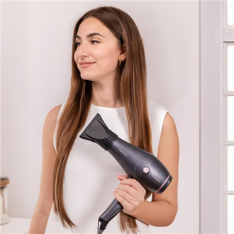Cecotec Hair dryer | IoniCare Harmony | 2600 W | Number of temperature settings 3 | Ionic function | Grey | Diffuser nozzle