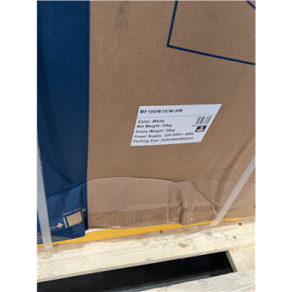 SALE OUT. Midea MF100W70/W-HR Washing Machine, D, Front loading, Depth 40 cm, 7 kg, White DAMAGED PACKAGING | Midea | Washing Ma