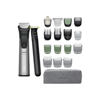 Philips All-in-One Hair Trimmer | MG9557 | Cordless | Wet & Dry | Number of length steps 27 | Black/Silver Philips All-in-One Hair Trimmer | MG9557 | Cordless | Wet & Dry | Number of length steps 27 | Black/Silver