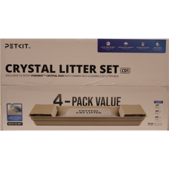 SALE OUT. | PETKIT Crystal Litter for Purobot Crystal Duo, 4 bags | DAMAGED PACKAGING SALE OUT. | PETKIT Crystal Litter for Purobot Crystal Duo, 4 bags | DAMAGED PACKAGING
