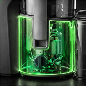 Gastroback Vital Juicer Plus | 40116 | Type Centrifugal juicer | Silver/Black | 800 W | Extra large fruit input | Number of spee