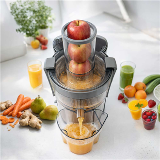 Gastroback Vital Juicer Plus | 40116 | Type Centrifugal juicer | Silver/Black | 800 W | Extra large fruit input | Number of spee