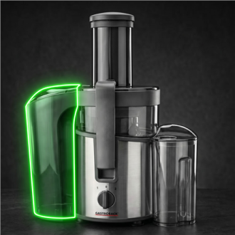 Gastroback Vital Juicer Plus | 40116 | Type Centrifugal juicer | Silver/Black | 800 W | Extra large fruit input | Number of spee