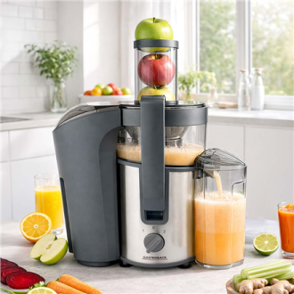 Gastroback Vital Juicer Plus | 40116 | Type Centrifugal juicer | Silver/Black | 800 W | Extra large fruit input | Number of spee