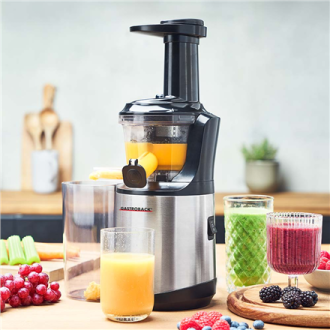 Gastroback Slow Juicer Advanced Vital | 40145 | Type Slow juicer | Stainless steel/Black | 150 W | Number of speeds 1 Gastroback Slow Juicer Advanced Vital | 40145 | Type Slow juicer | Stainless steel/Black | 150 W | Number of speeds 1