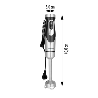 Gastroback Powermix Hand Blender FlexCord | 40968 | Hand Blender | 1500 W | Number of speeds 20 | Turbo mode | Silver/Black Gastroback Powermix Hand Blender FlexCord | 40968 | Hand Blender | 1500 W | Number of speeds 20 | Turbo mode | Silver/Black