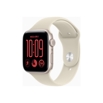 Apple Watch SE 3 GPS + Cellular 44mm Starlight Aluminium Case with Sand Sport Band - S/M | Apple Apple Watch SE 3 GPS + Cellular 44mm Starlight Aluminium Case with Sand Sport Band - S/M | Apple
