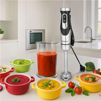 Gastroback Powermix Hand Blender FlexCord | 40968 | Hand Blender | 1500 W | Number of speeds 20 | Turbo mode | Silver/Black Gastroback Powermix Hand Blender FlexCord | 40968 | Hand Blender | 1500 W | Number of speeds 20 | Turbo mode | Silver/Black