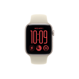 Apple Watch SE 3 GPS + Cellular 44mm Starlight Aluminium Case with Sand Sport Band - S/M | Apple Apple Watch SE 3 GPS + Cellular 44mm Starlight Aluminium Case with Sand Sport Band - S/M | Apple