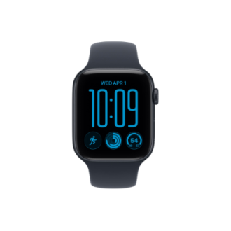 Apple Watch SE 3 GPS 44mm Midnight Aluminium Case with Navy Blue Sport Band - M/L | Apple