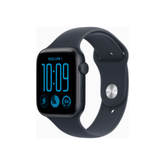 Apple Watch SE 3 GPS 44mm Midnight Aluminium Case with Navy Blue Sport Band - S/M | Apple