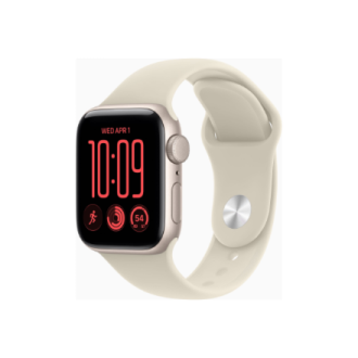Apple Watch SE 3 GPS 40mm Starlight Aluminium Case with Sand Sport Band - S/M | Apple
