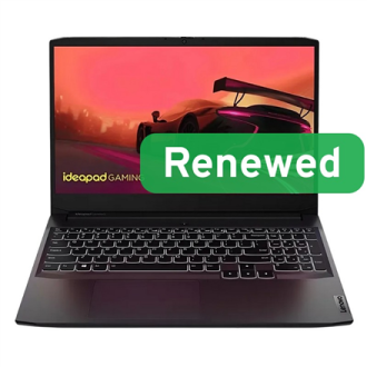 Lenovo Renewed | Grade A | Lenovo IdeaPad Gaming 3 | 15.6 | Ryzen 5 5600H | 8GB | RTX 3050 | 512 GB | US Backlit | N | Windows 1 Lenovo Renewed | Grade A | Lenovo IdeaPad Gaming 3 | 15.6 | Ryzen 5 5600H | 8GB | RTX 3050 | 512 GB | US Backlit | N | Windows 1