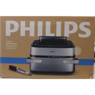 SALE OUT. Philips NA565/02 Airfryer with steam function, flexible Megabasket, 10 L, Silver/Black | Philips DAMAGED PACKAGING | 2 SALE OUT. Philips NA565/02 Airfryer with steam function, flexible Megabasket, 10 L, Silver/Black | Philips DAMAGED PACKAGING | 2
