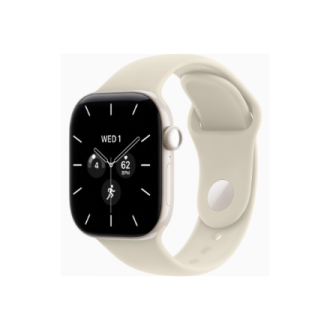 Apple Watch Series 12 GPS + Cellular 42mm Pearl White Ceramic Case with Sand Sport Band - S/M | Apple Apple Watch Series 12 GPS + Cellular 42mm Pearl White Ceramic Case with Sand Sport Band - S/M | Apple