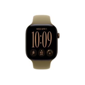 Apple Watch Series 12 GPS + Cellular 46mm Dark Bronze Aluminium Case with Olive Sport Band - M/L | Apple