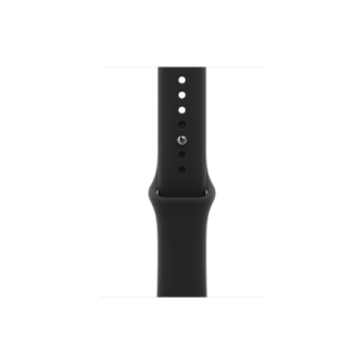 Apple Watch Series 12 GPS 46mm Black Aluminium Case with Black Sport Band - S/M | Apple