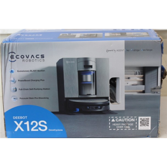SALE OUT. Ecovacs DEEBOT X12S OmniCyclone Vacuum Cleaner,Robot,Wet&Dry,27000Pa,TruEdge 3.0,ZeroTangle 4.0,OZMO Roller 3.0,Gold+O SALE OUT. Ecovacs DEEBOT X12S OmniCyclone Vacuum Cleaner,Robot,Wet&Dry,27000Pa,TruEdge 3.0,ZeroTangle 4.0,OZMO Roller 3.0,Gold+O