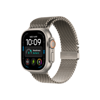 Apple Watch Ultra 4 GPS + Cellular 49mm Natural Titanium Case with Natural Titanium Milanese Loop - M | Apple Apple Watch Ultra 4 GPS + Cellular 49mm Natural Titanium Case with Natural Titanium Milanese Loop - M | Apple